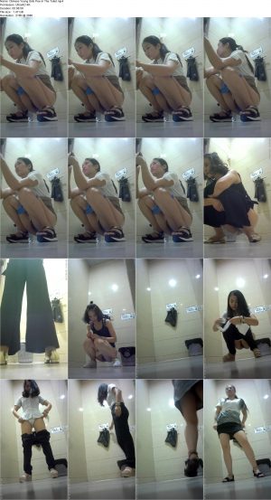 Chinese Young Girls Pee In The Toilet.ScrinList