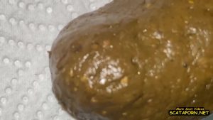 Double turd with my white vaginal cream - Farting and pooping delicious shit 00001