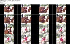 Kinkybitch69 - Two Outdoor Pissing Compilations.ScrinList