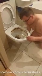Shitty bitch training 787689768768feeding in the toilet 00001