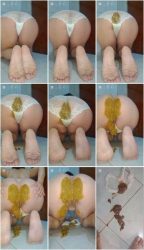 Disgusting pantypop in white panties.ScrinList